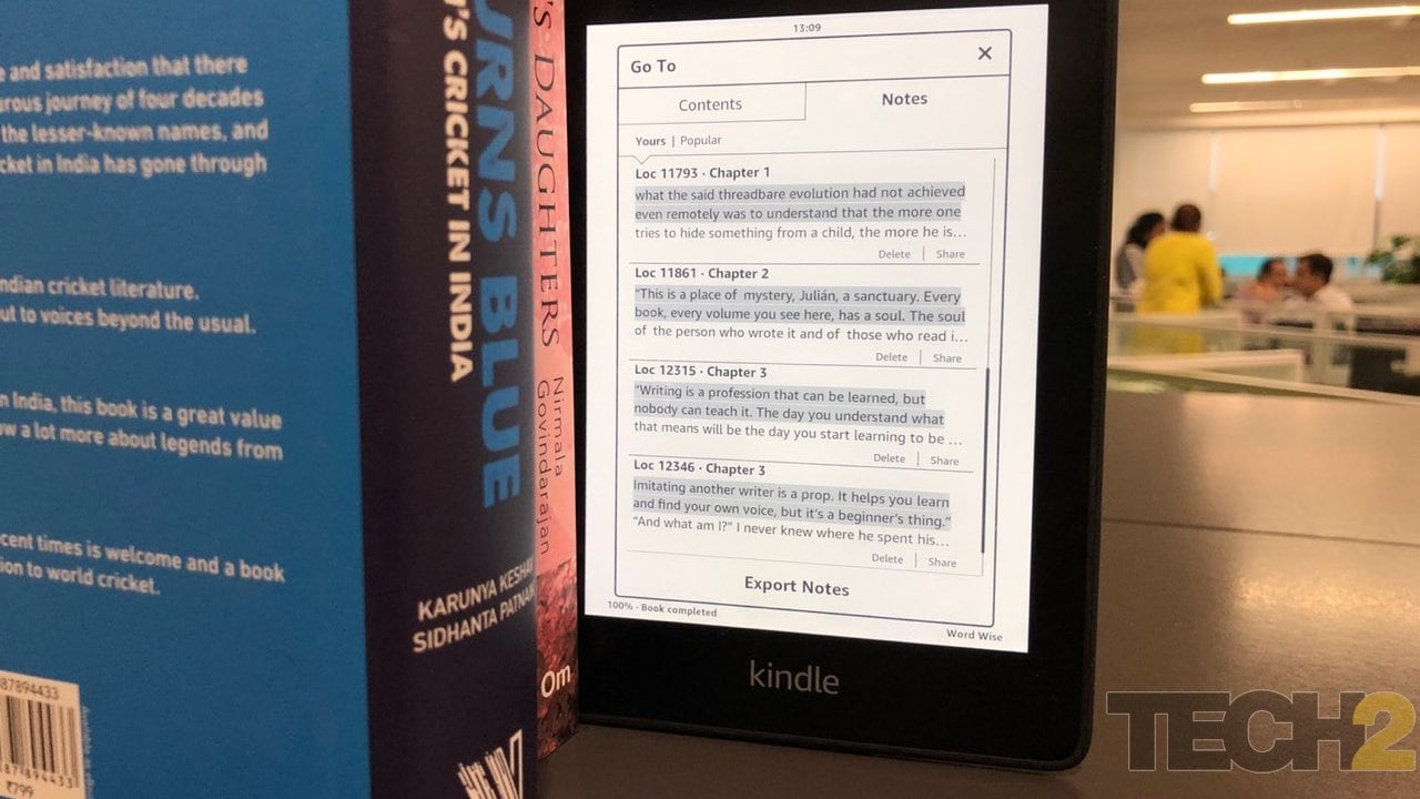 kindle paperwhite night reading review